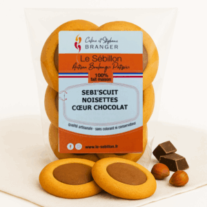 Sébi’scuits noisette-cœur chocolat